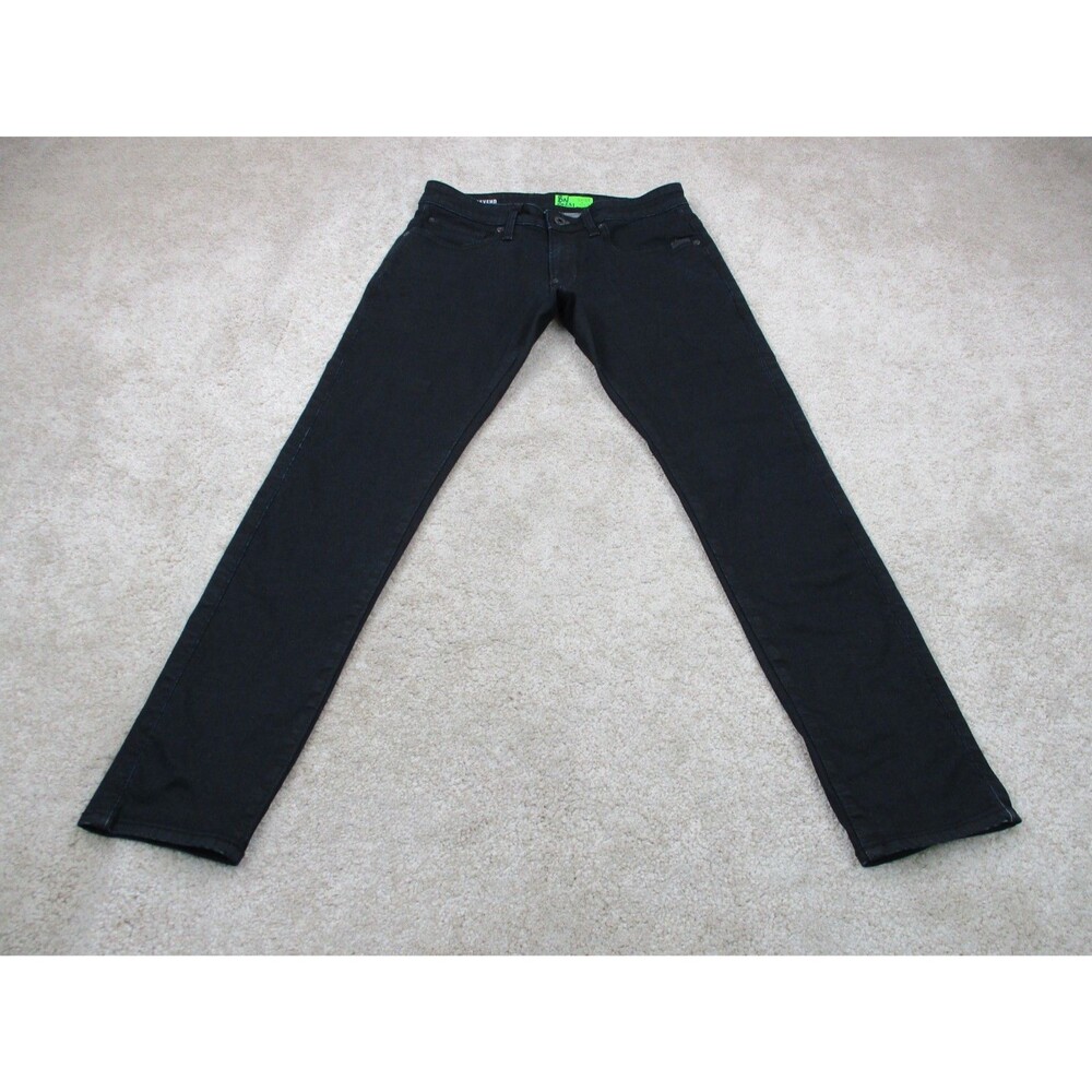 G-Star Raw Jeans Mens 30 Blue Denim Revend Super Slim Dark Wash Casual 30x29